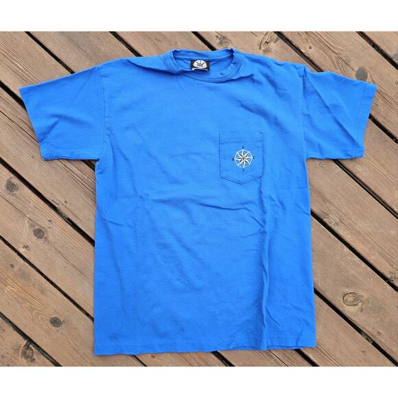 Vintage Marlboro Shirt Men XL Blue Adventure Team 90s Y2K Skiing Ski Pockt - Picture 3 of 8